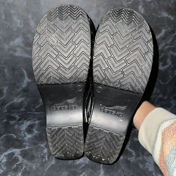 Dansko Professional Clogs Blue/Black Swirl Marble Leather Women’s Size 10.5-11 - Picture 6 of 6